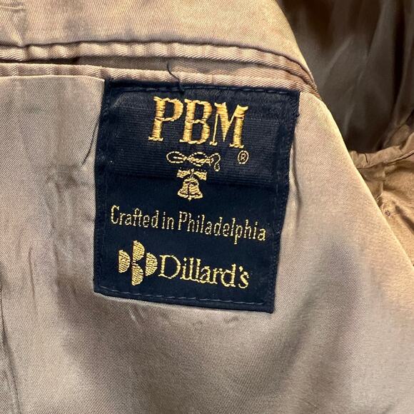 VTG PBM Philadelphia by Dilliard's Camel Hair Sports Coat Mens Sz 42R Tan Jacket - Picture 7 of 8